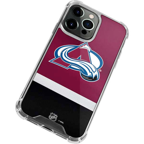 NHL Colorado Avalanche Jersey iPhone 13 Pro Clear Case