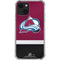 NHL Colorado Avalanche Jersey iPhone 14 Plus Clear Case