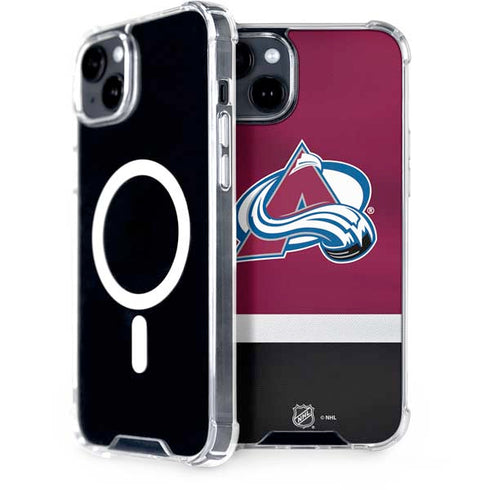 NHL Colorado Avalanche Jersey iPhone 15 Plus MagSafe Case