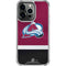 NHL Colorado Avalanche Jersey iPhone 15 Pro Clear Case