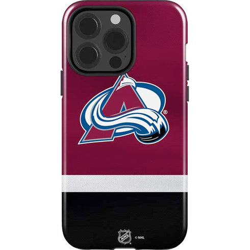NHL Colorado Avalanche Jersey iPhone 15 Pro Impact Case