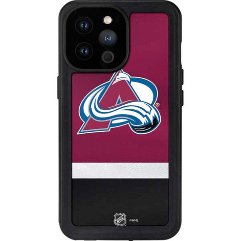 NHL Colorado Avalanche Jersey iPhone 14 Pro Max Waterproof Case
