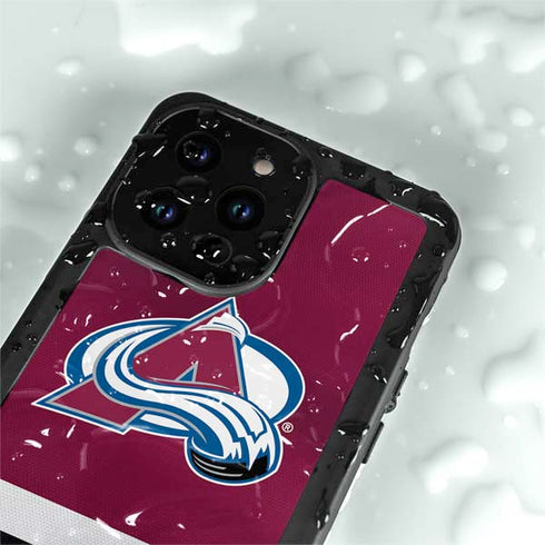 NHL Colorado Avalanche Jersey iPhone 14 Pro Max Waterproof Case