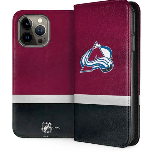 NHL Colorado Avalanche Jersey iPhone 15 Pro Max Folio Case