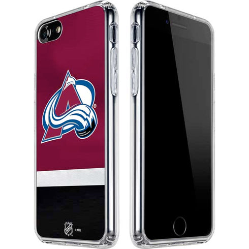 NHL Colorado Avalanche Jersey iPhone SE (2nd & 3rd Gen) Clear Case