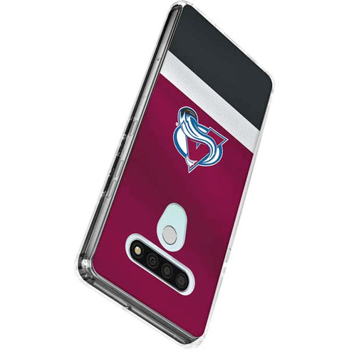 NHL Colorado Avalanche Jersey LG Stylo 6 Clear Case