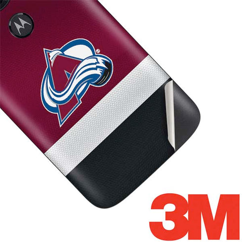 NHL Colorado Avalanche Jersey Moto E5 Play Skin