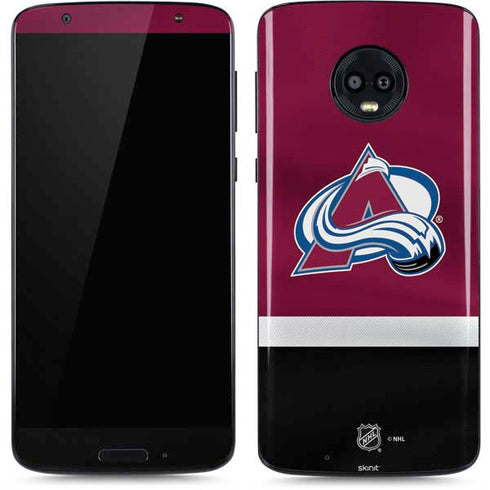 NHL Colorado Avalanche Jersey Moto G6 Skin