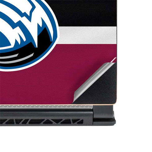 NHL Colorado Avalanche Jersey MSI GS65 Stealth Laptop Skin