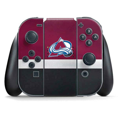NHL Colorado Avalanche Jersey Nintendo Switch (2017-2021) Joy-Con Controller Skin