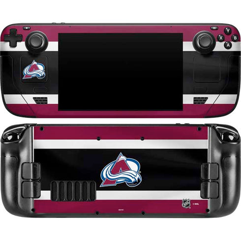NHL Colorado Avalanche Jersey Steam Deck Handheld Gaming Computer Skin