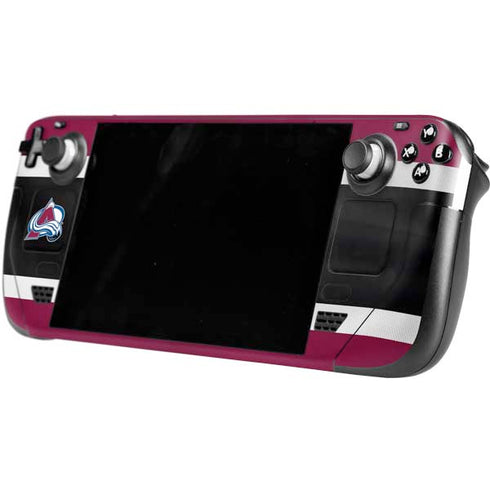 NHL Colorado Avalanche Jersey Steam Deck Handheld Gaming Computer Skin