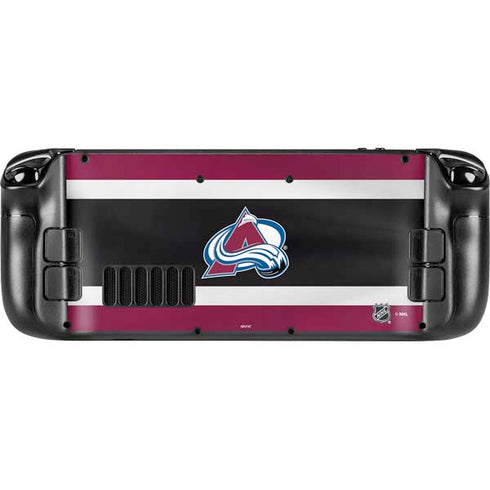 NHL Colorado Avalanche Jersey Steam Deck Handheld Gaming Computer Skin