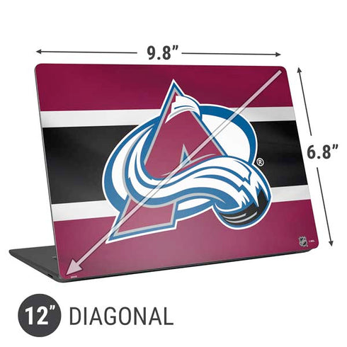 NHL Colorado Avalanche Jersey Universal Laptop 12in (9.8 x 6.8in) Skin