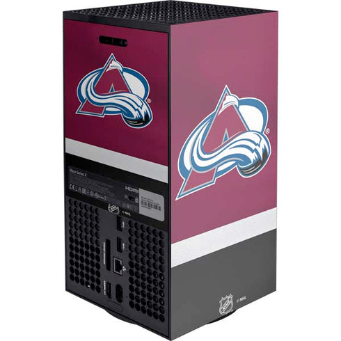 NHL Colorado Avalanche Jersey Xbox Series X Console Skin