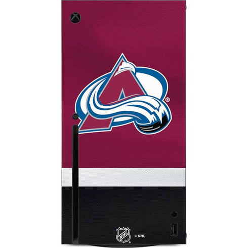 NHL Colorado Avalanche Jersey Xbox Series X Console Skin