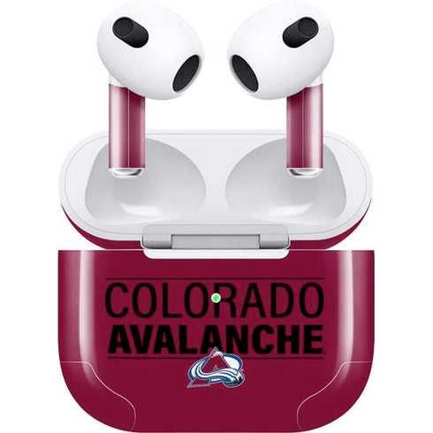 NHL Colorado Avalanche Lineup Apple AirPods (3rd Gen 2021) Skin