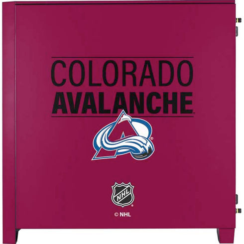 NHL Colorado Avalanche Lineup Corsair 4000D Tempered Glass Mid-Tower ATX Case Skin