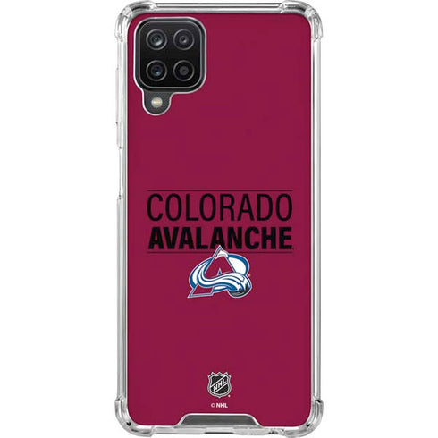 NHL Colorado Avalanche Lineup Galaxy A12 Clear Case