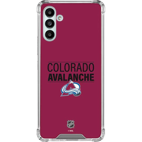 NHL Colorado Avalanche Lineup Galaxy A13 5G Clear Case