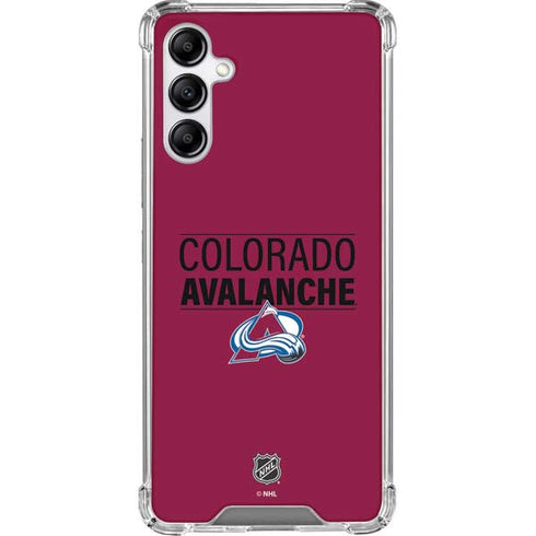 NHL Colorado Avalanche Lineup Galaxy A14 5G Clear Case