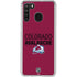 NHL Colorado Avalanche Lineup Galaxy A21 Clear Case
