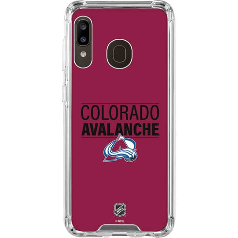NHL Colorado Avalanche Lineup Galaxy A30 Clear Case