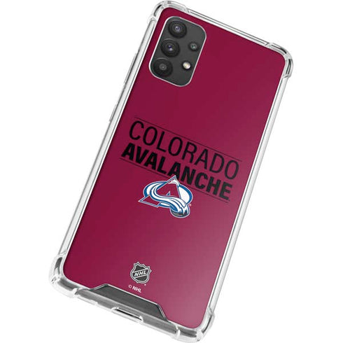 NHL Colorado Avalanche Lineup Galaxy A32 5G Clear Case