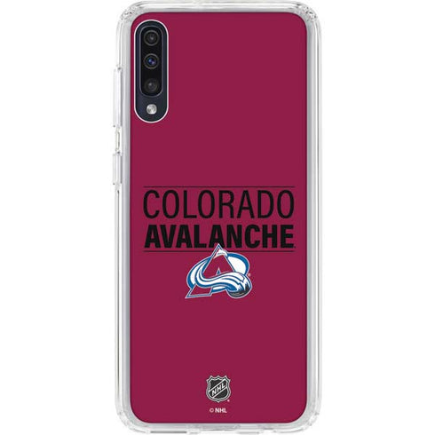 NHL Colorado Avalanche Lineup Galaxy A50 Clear Case