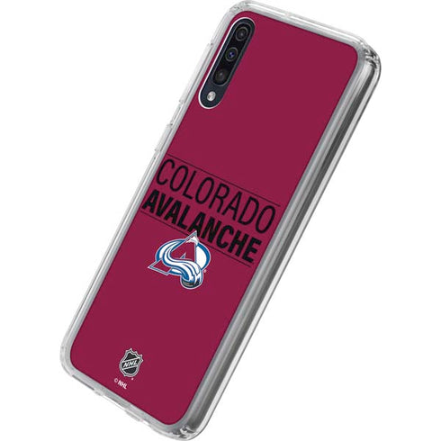 NHL Colorado Avalanche Lineup Galaxy A50 Clear Case