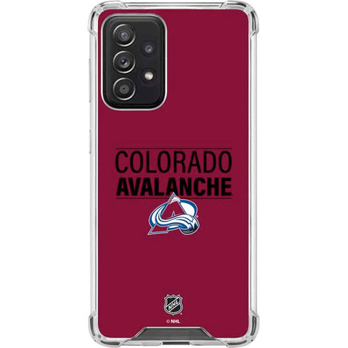 NHL Colorado Avalanche Lineup Galaxy A52 5G Clear Case