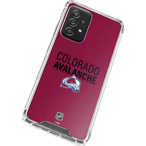 NHL Colorado Avalanche Lineup Galaxy A52 5G Clear Case
