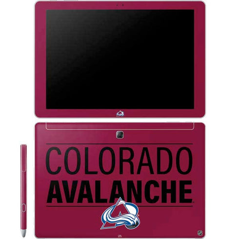NHL Colorado Avalanche Lineup Galaxy Book 12in Skin