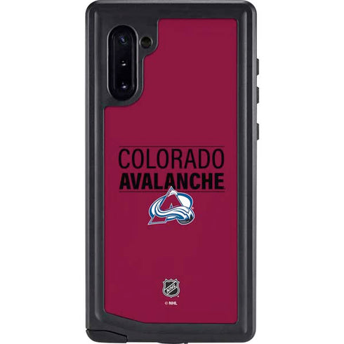 NHL Colorado Avalanche Lineup Galaxy Note 10 Waterproof Case
