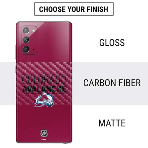 NHL Colorado Avalanche Lineup Galaxy Note20 5G Skin