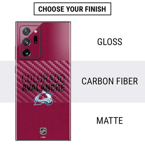 NHL Colorado Avalanche Lineup Galaxy Note20 Ultra 5G Skin