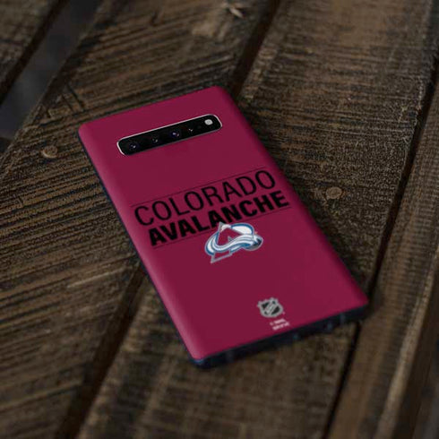NHL Colorado Avalanche Lineup Galaxy S10 Plus Skin
