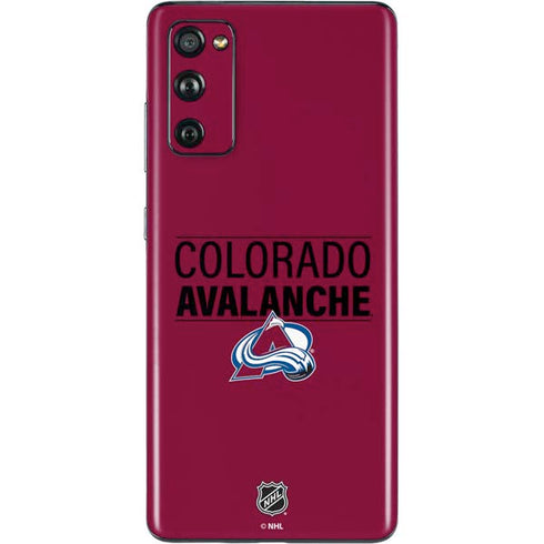 NHL Colorado Avalanche Lineup Galaxy S20 Fan Edition Skin
