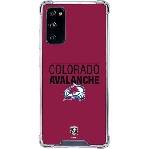 NHL Colorado Avalanche Lineup Galaxy S20 FE Clear Case