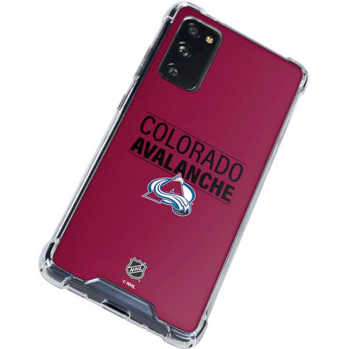 NHL Colorado Avalanche Lineup Galaxy S20 FE Clear Case