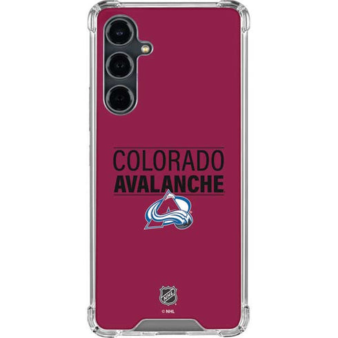 NHL Colorado Avalanche Lineup Galaxy S23 FE Clear Case