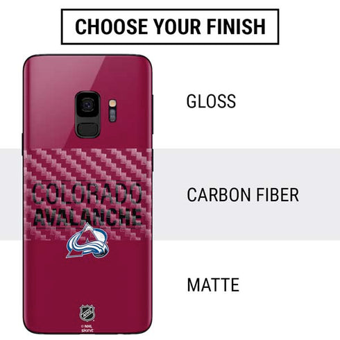 NHL Colorado Avalanche Lineup Galaxy S9 Skin