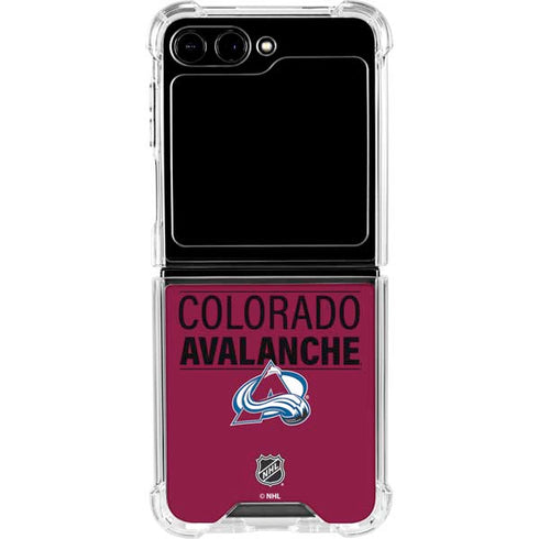 NHL Colorado Avalanche Lineup Galaxy Z Flip5 5G Clear Case