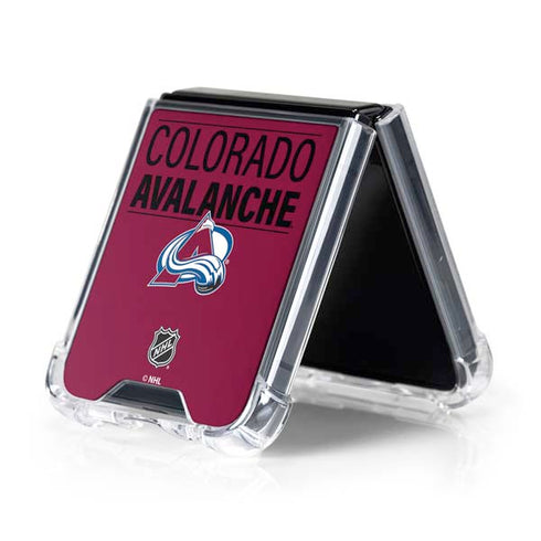 NHL Colorado Avalanche Lineup Galaxy Z Flip5 5G Clear Case