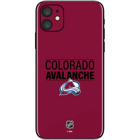 NHL Colorado Avalanche Lineup iPhone 11 Skin