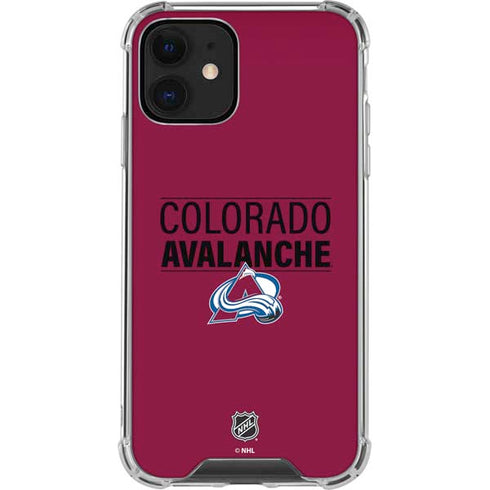 NHL Colorado Avalanche Lineup iPhone 12 Clear Case