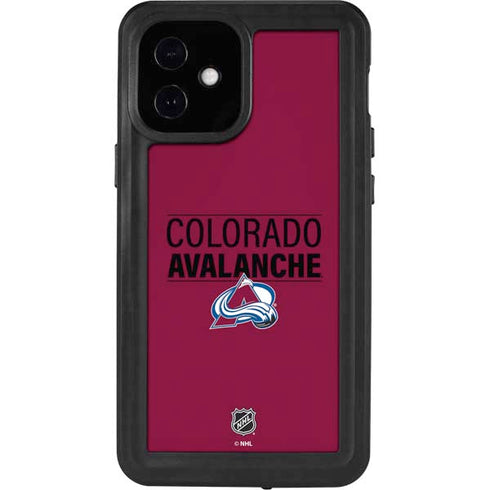 NHL Colorado Avalanche Lineup iPhone 12 Mini Waterproof Case