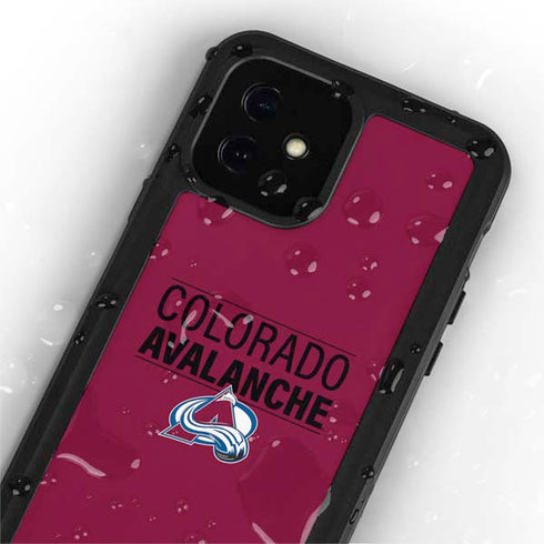 NHL Colorado Avalanche Lineup iPhone 12 Mini Waterproof Case