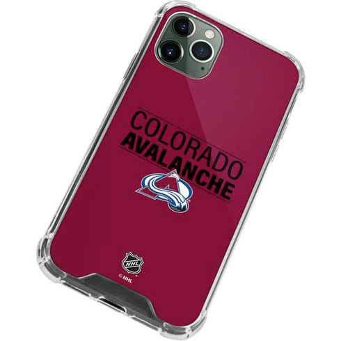 NHL Colorado Avalanche Lineup iPhone 12 Pro Clear Case