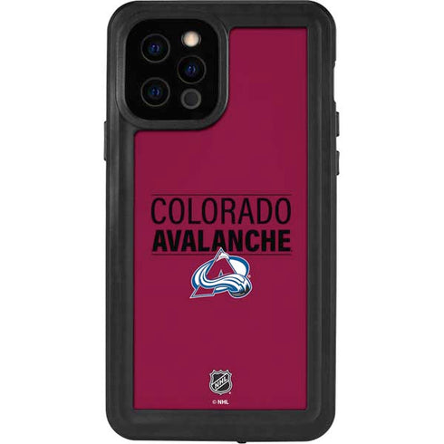NHL Colorado Avalanche Lineup iPhone 12 Pro Waterproof Case